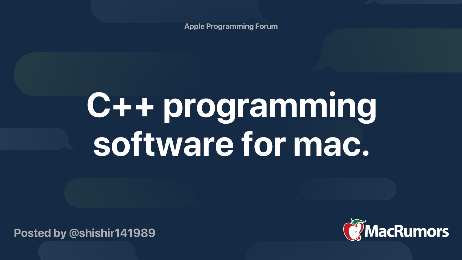 c++ programming software free download for mac
