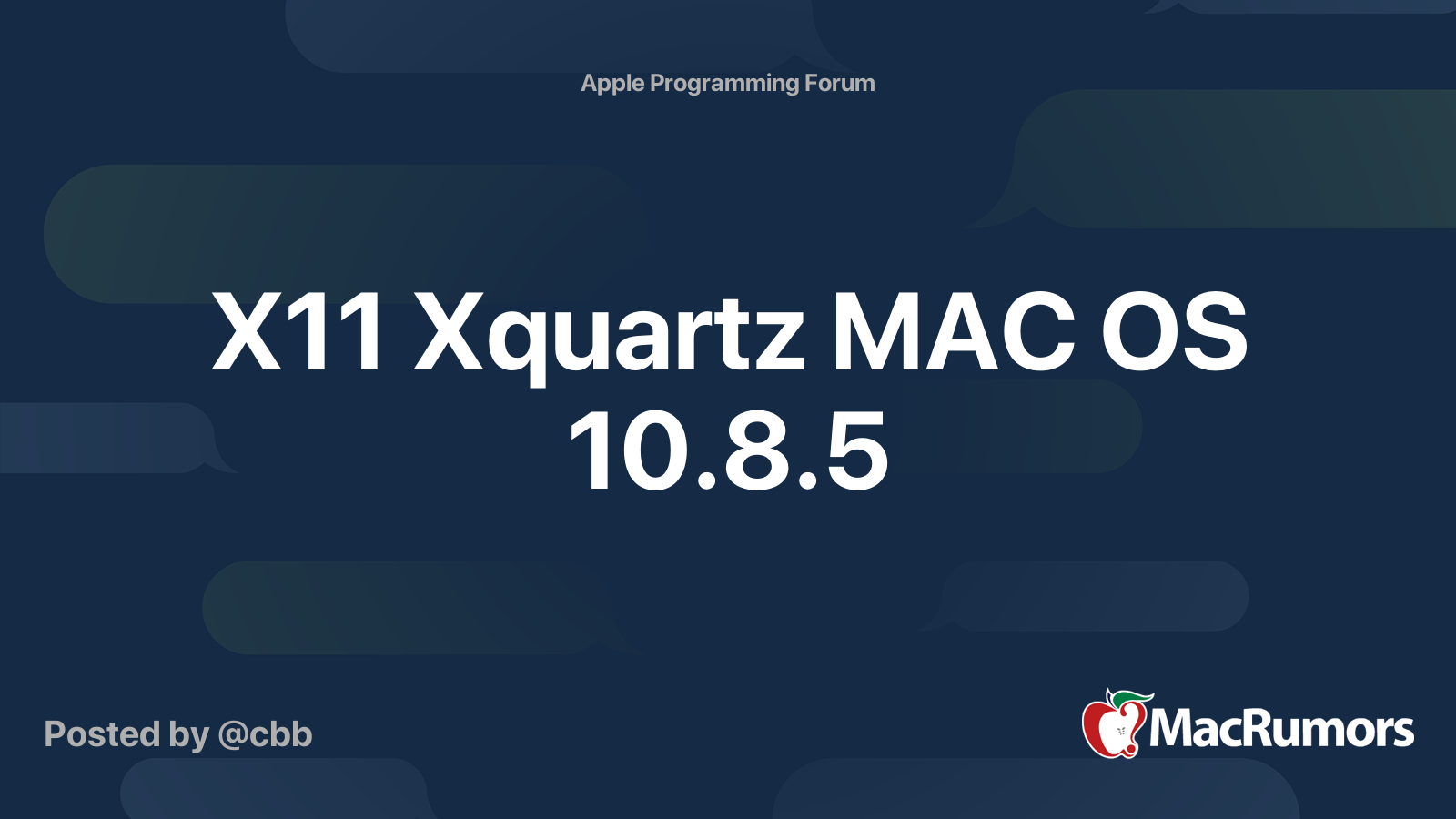 Xquartz Macos