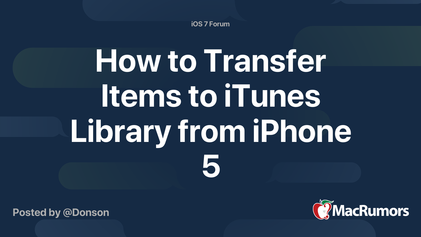 how-to-transfer-items-to-itunes-library-from-iphone-5-macrumors-forums