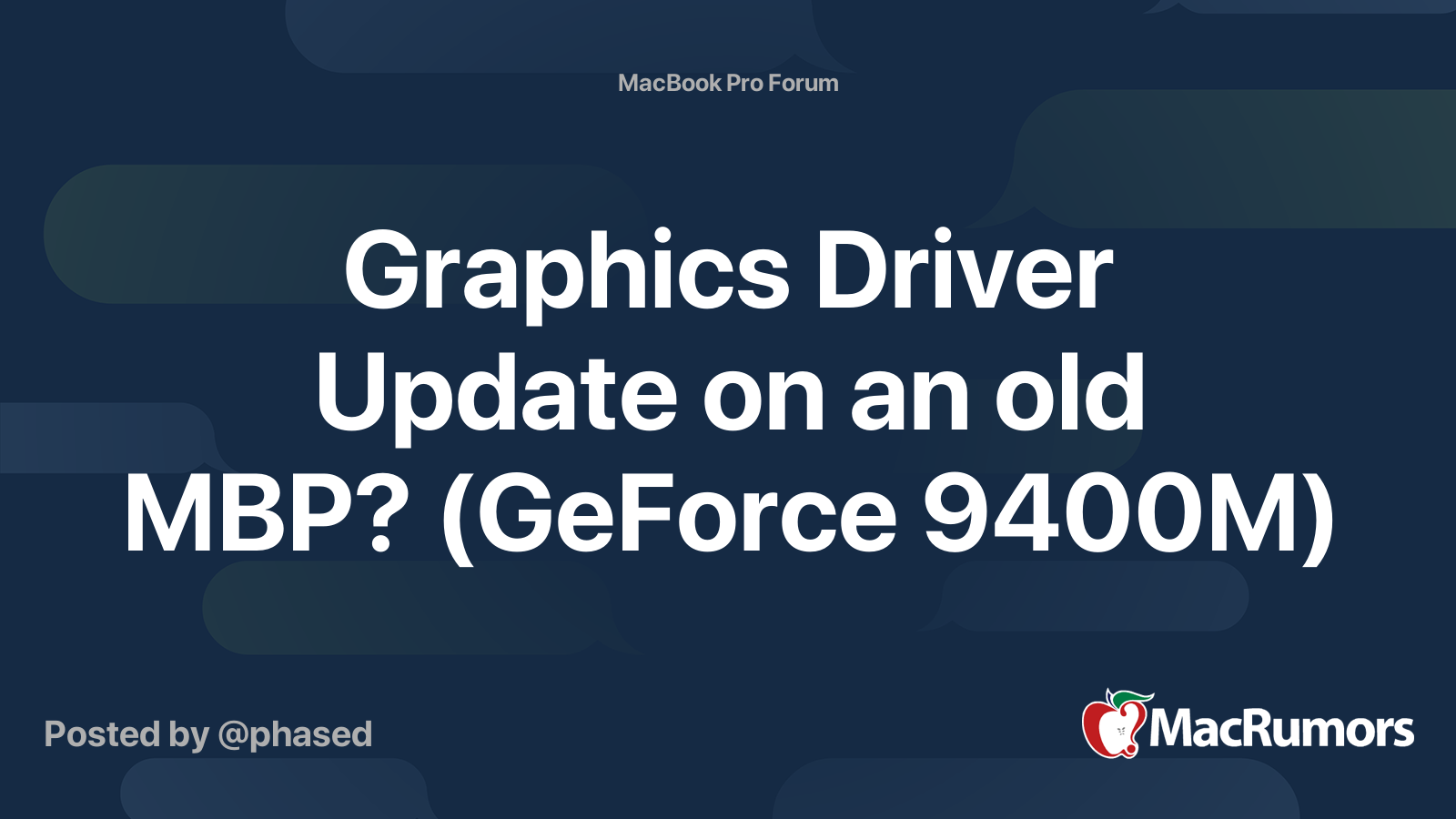 Nvidia geforce 9400m for mac