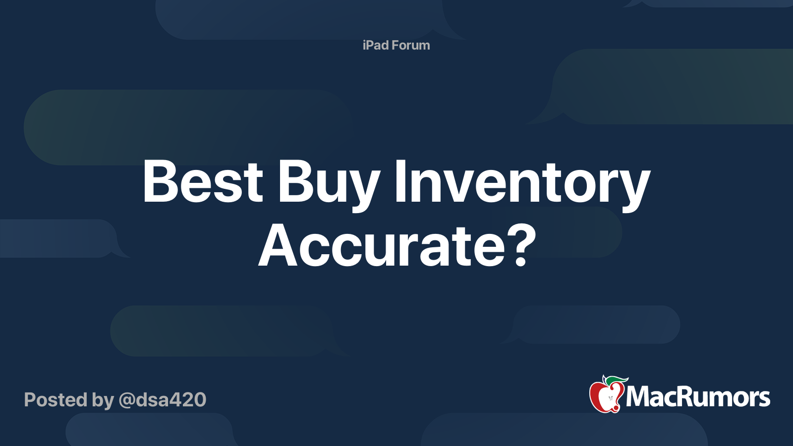 Best Buy Inventory Accurate? MacRumors Forums