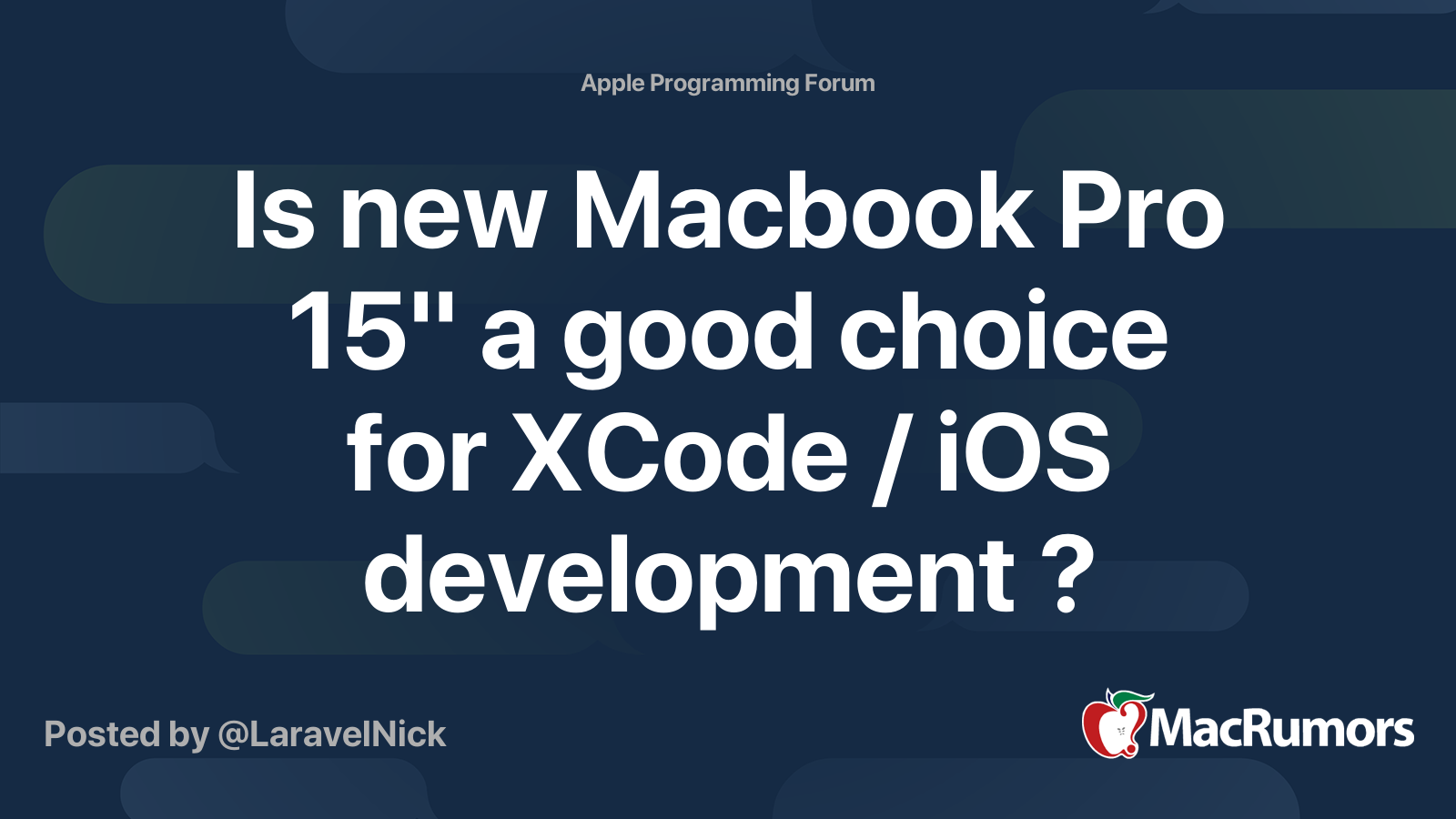 Is new Macbook Pro 15" a good choice for XCode / iOS development