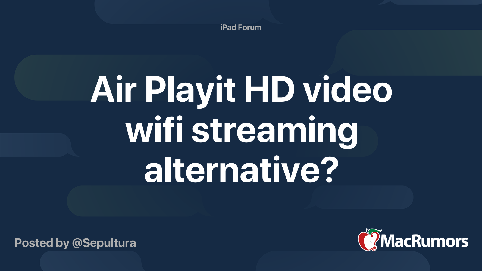 Air Playit Hd Video Wifi Streaming Alternative Macrumors Forums