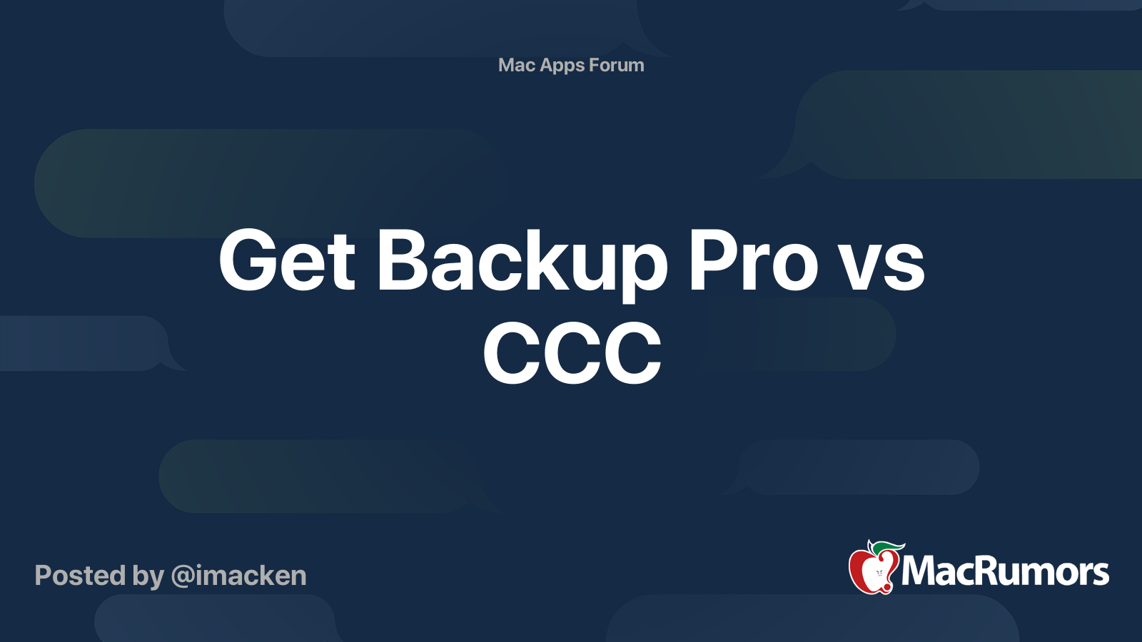 Get Backup Pro — Mac Backup Software
