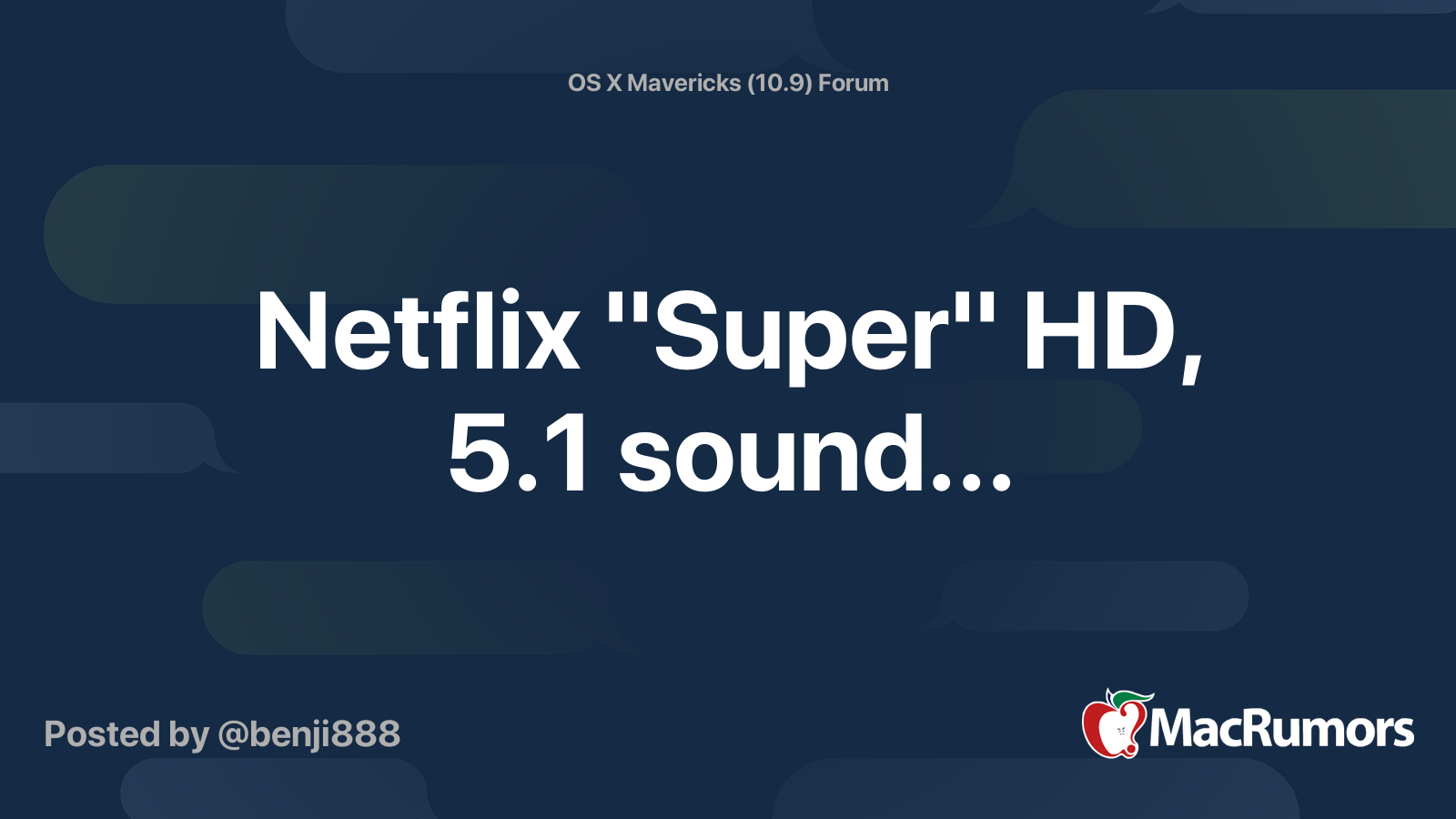 Netflix 5.1 hot sale sound