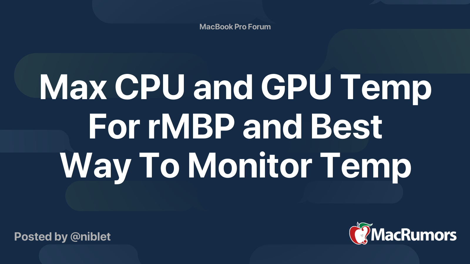 Max CPU and GPU Temp For rMBP and Best Way To Monitor Temp | MacRumors ...