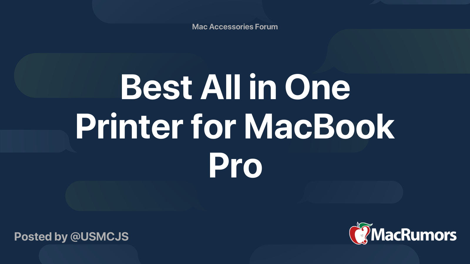 Best All in One Printer for MacBook Pro MacRumors Forums