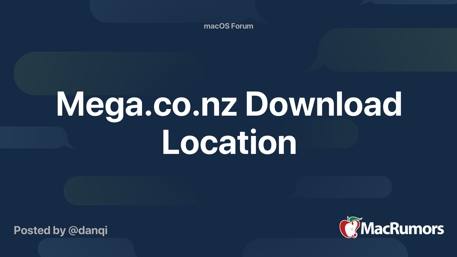 Mega.co.nz Download Location MacRumors Forums