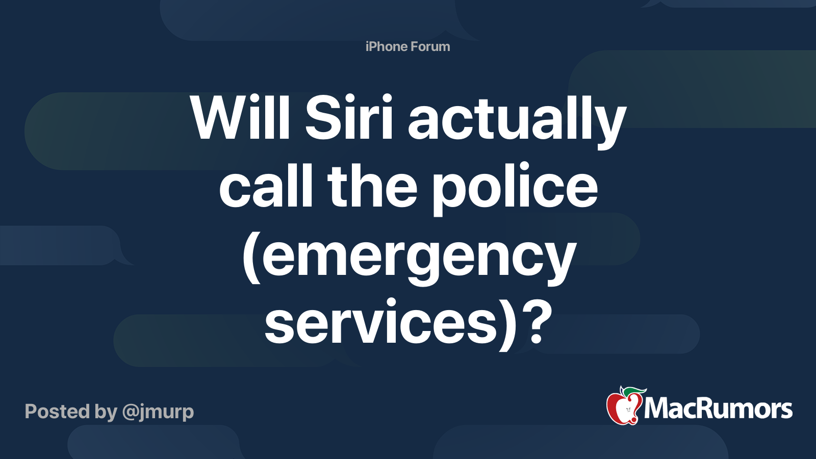 does siri call the police