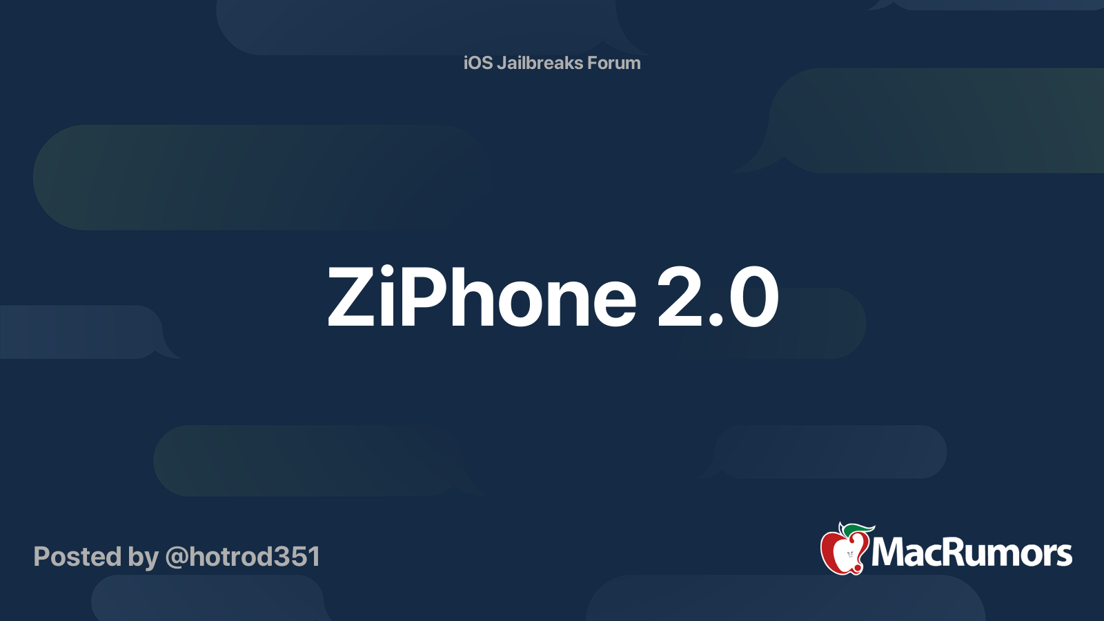 ZiPhone 2.0 | MacRumors Forums
