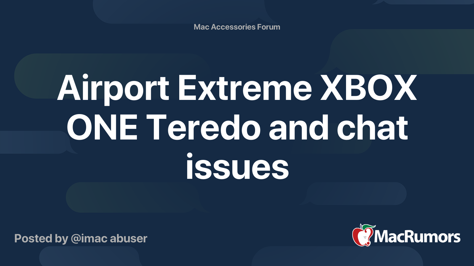 mercenario Claire empieza la acción Airport Extreme XBOX ONE Teredo and chat issues | MacRumors Forums
