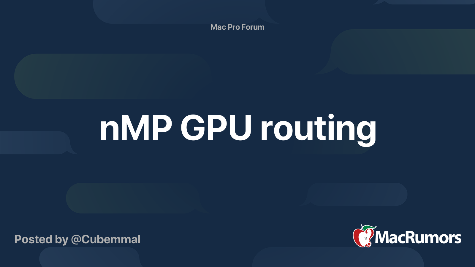 nMP GPU routing | Page 2 | MacRumors Forums
