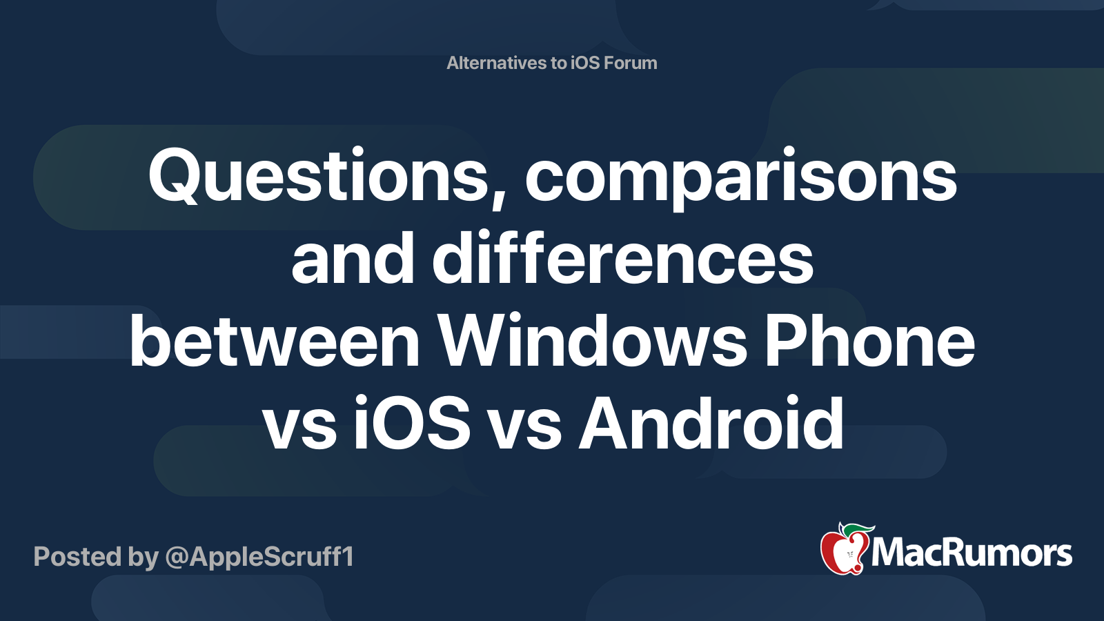 Questions, comparisons and differences between Windows Phone vs iOS vs ...