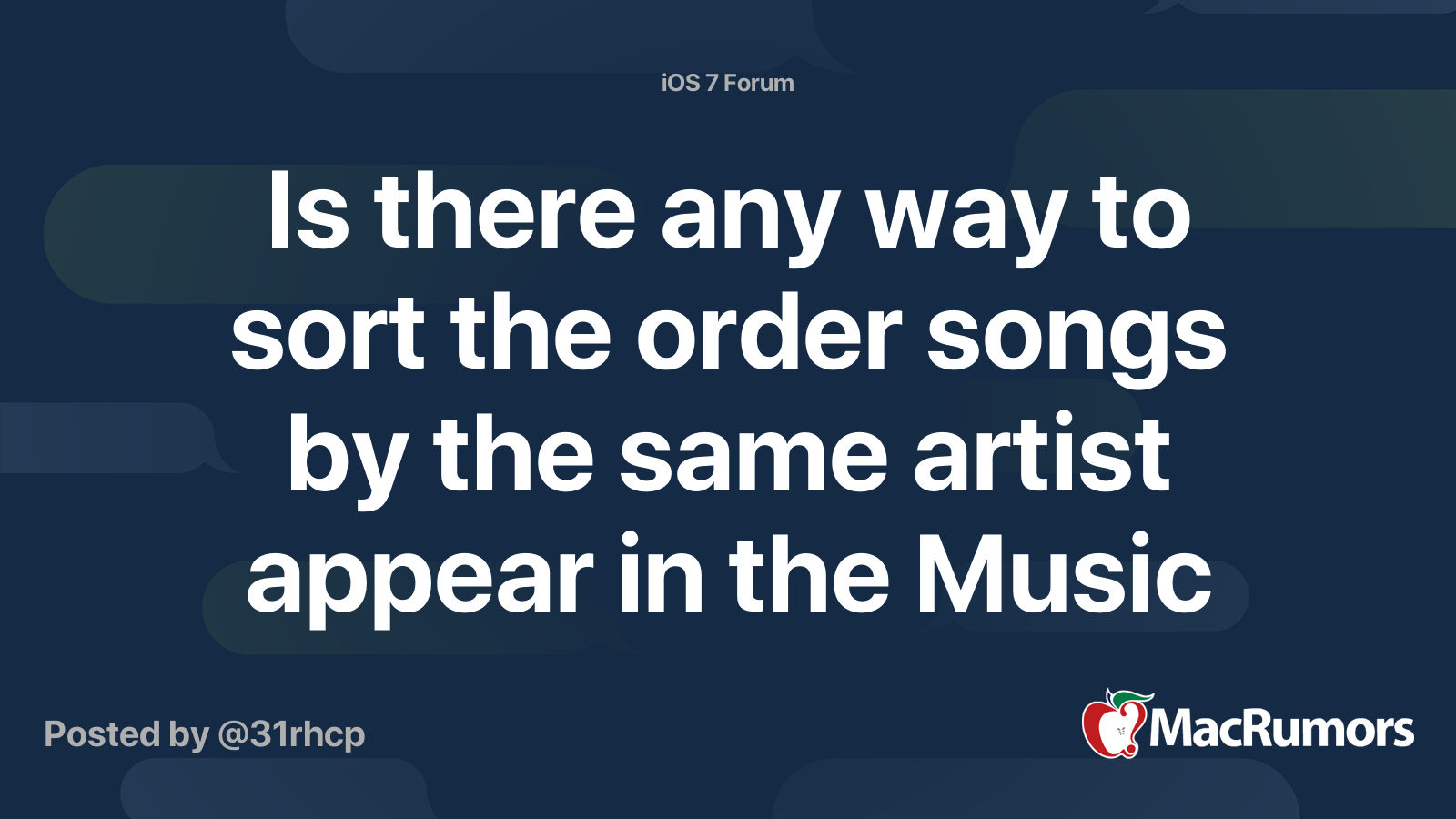 Is there any way to sort the order songs by the same artist appear in
