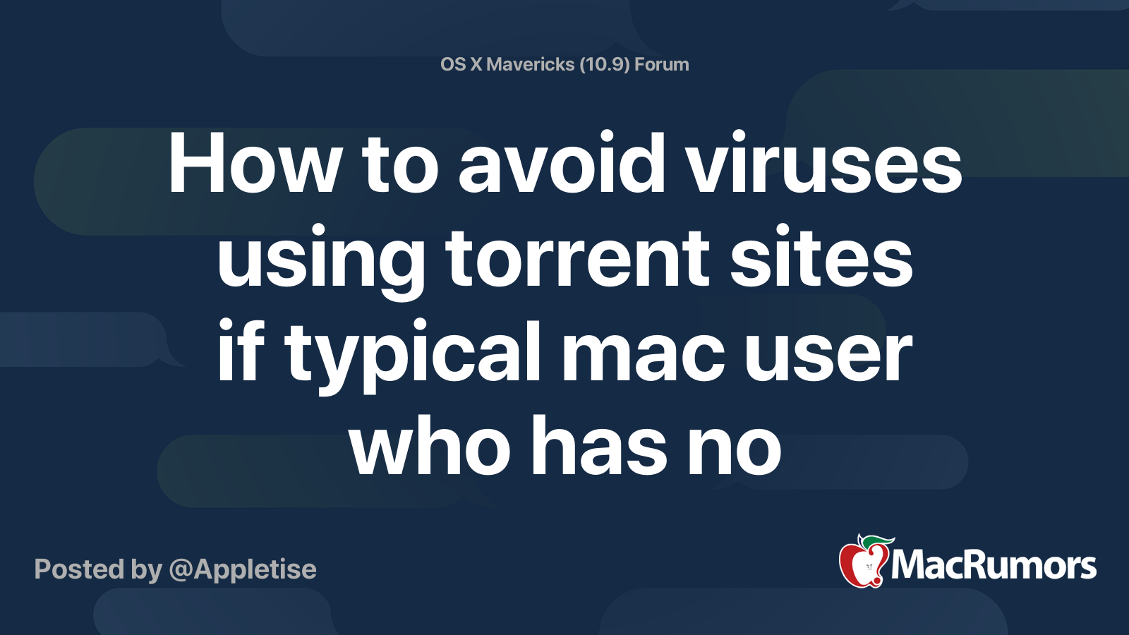 Torrent For Mac Os X Mavericks
