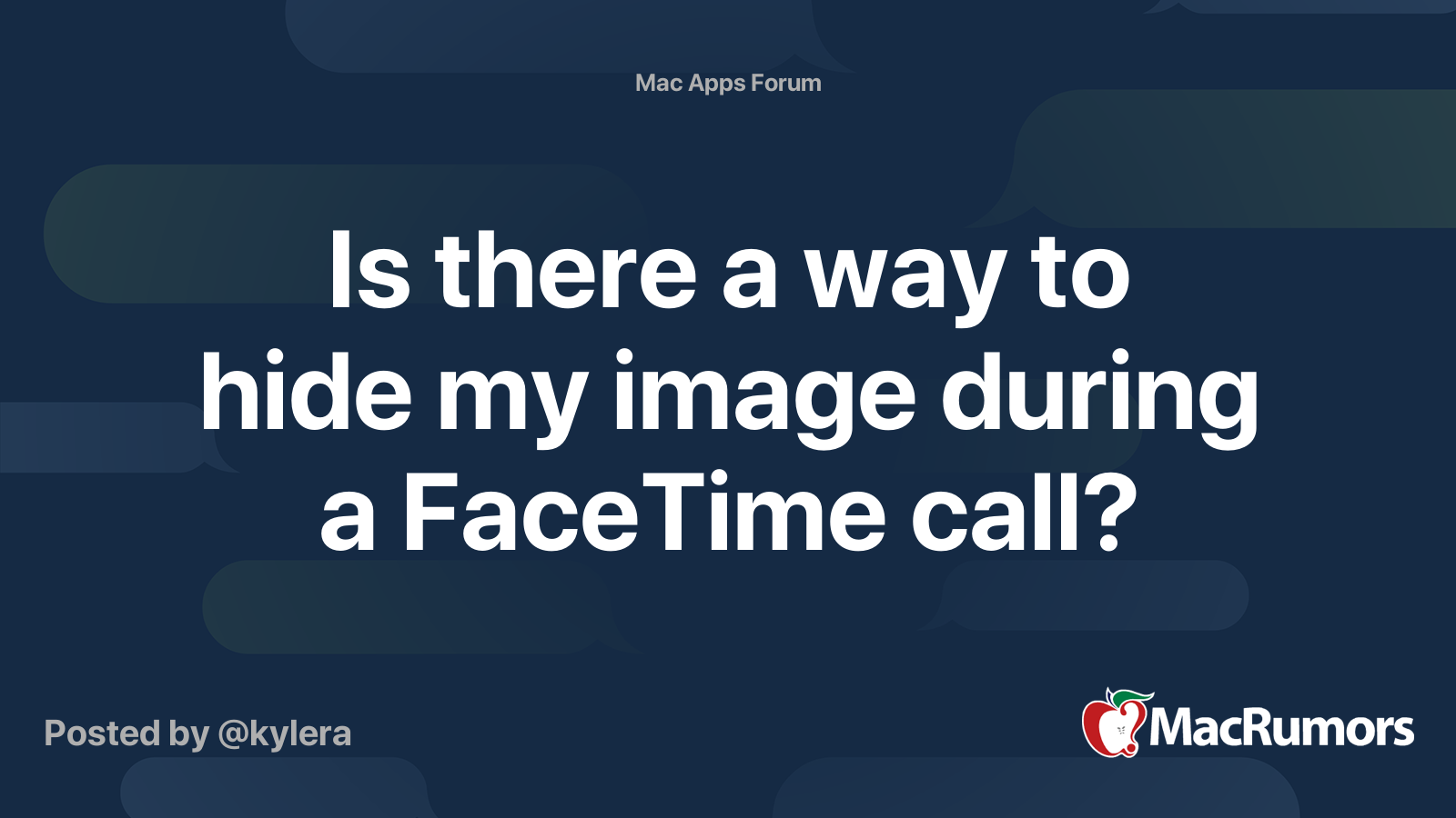 HideMyFaceTime