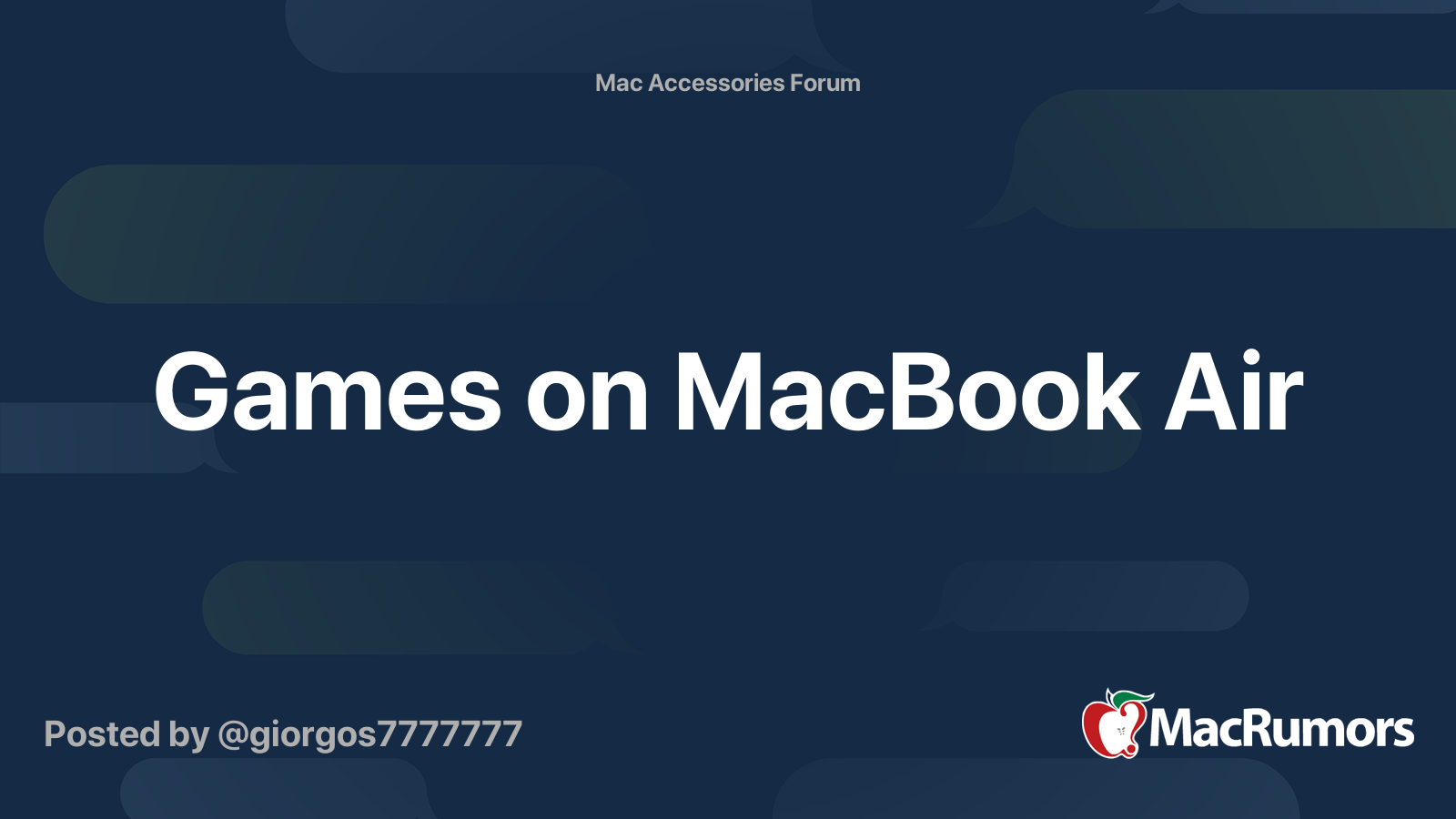 можно ли играть на macbook air