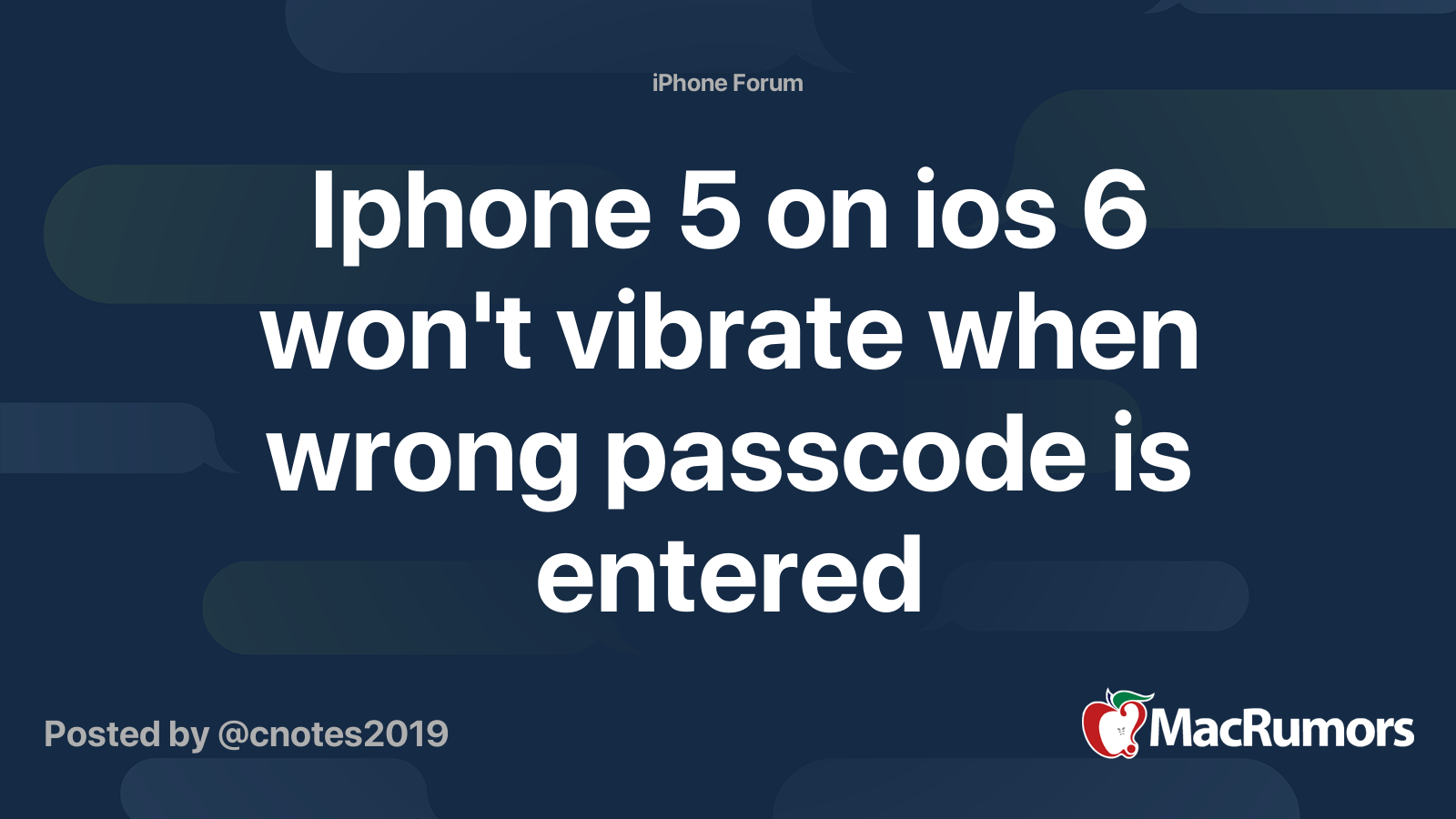 Iphone 5 on ios 6 won't vibrate when wrong passcode is entered