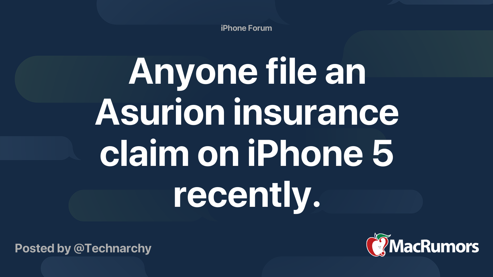 Anyone file an Asurion insurance claim on iPhone 5 recently