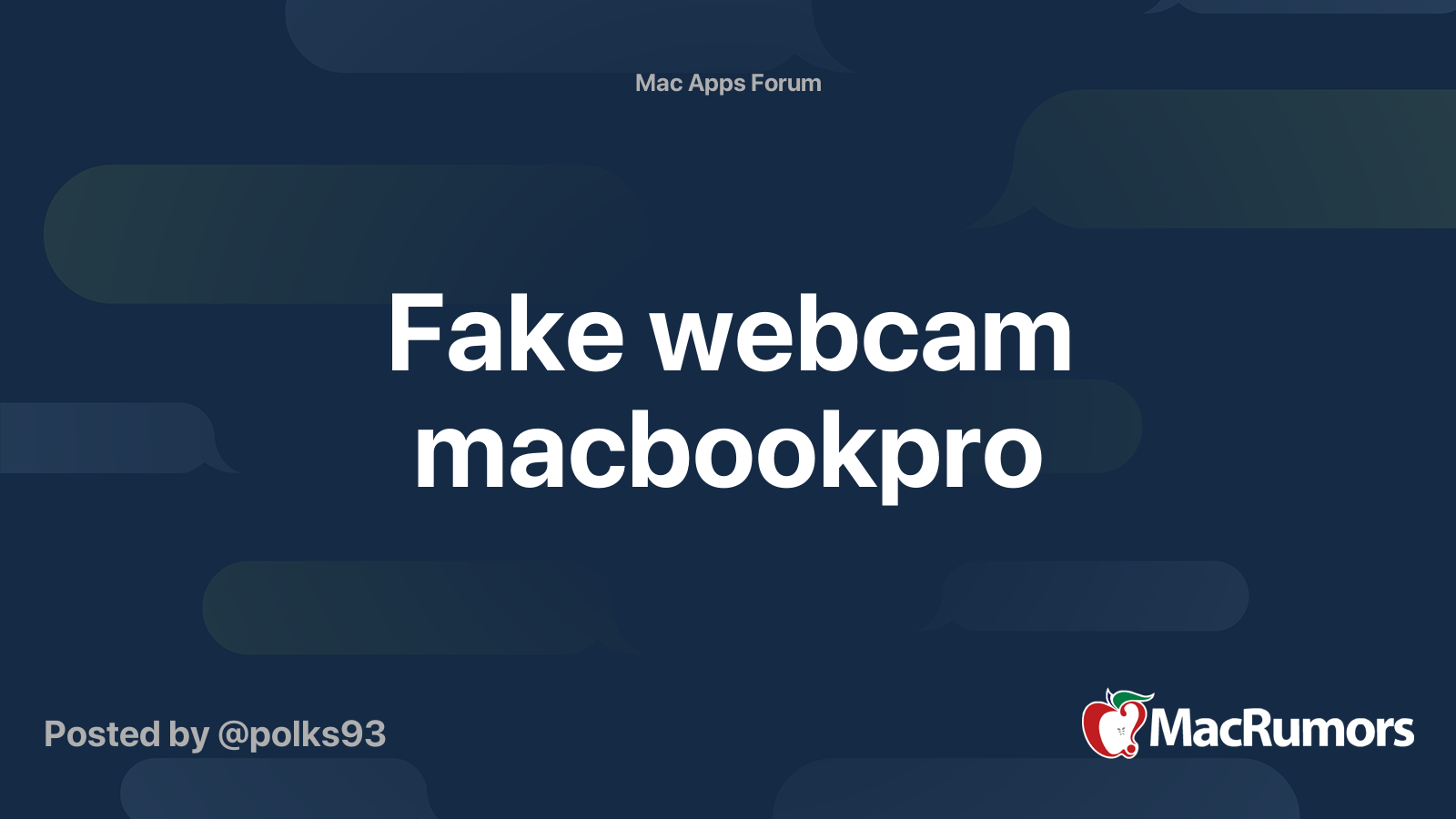 Fake webcam 2024 mac