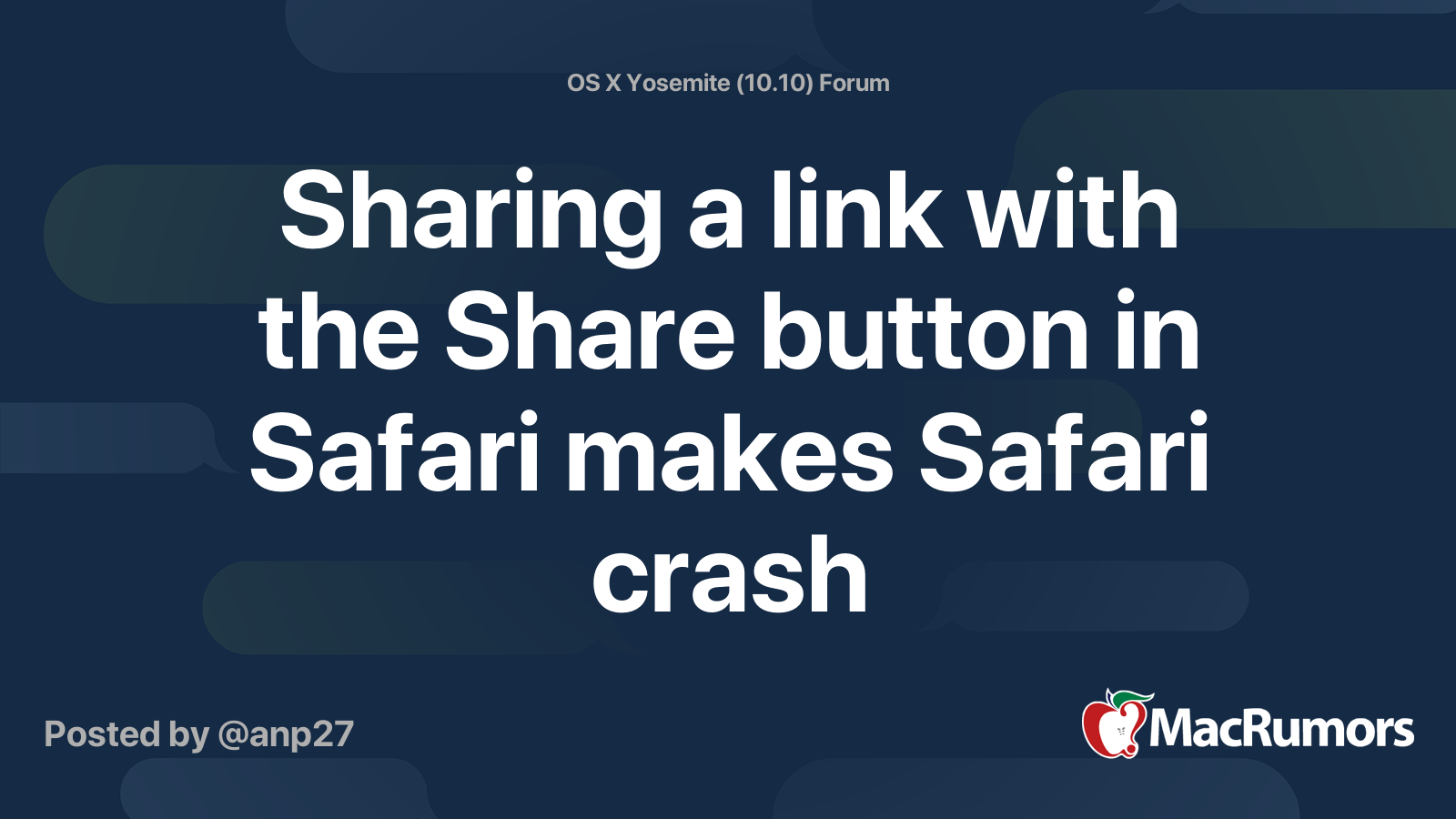 crash safari link copy and paste