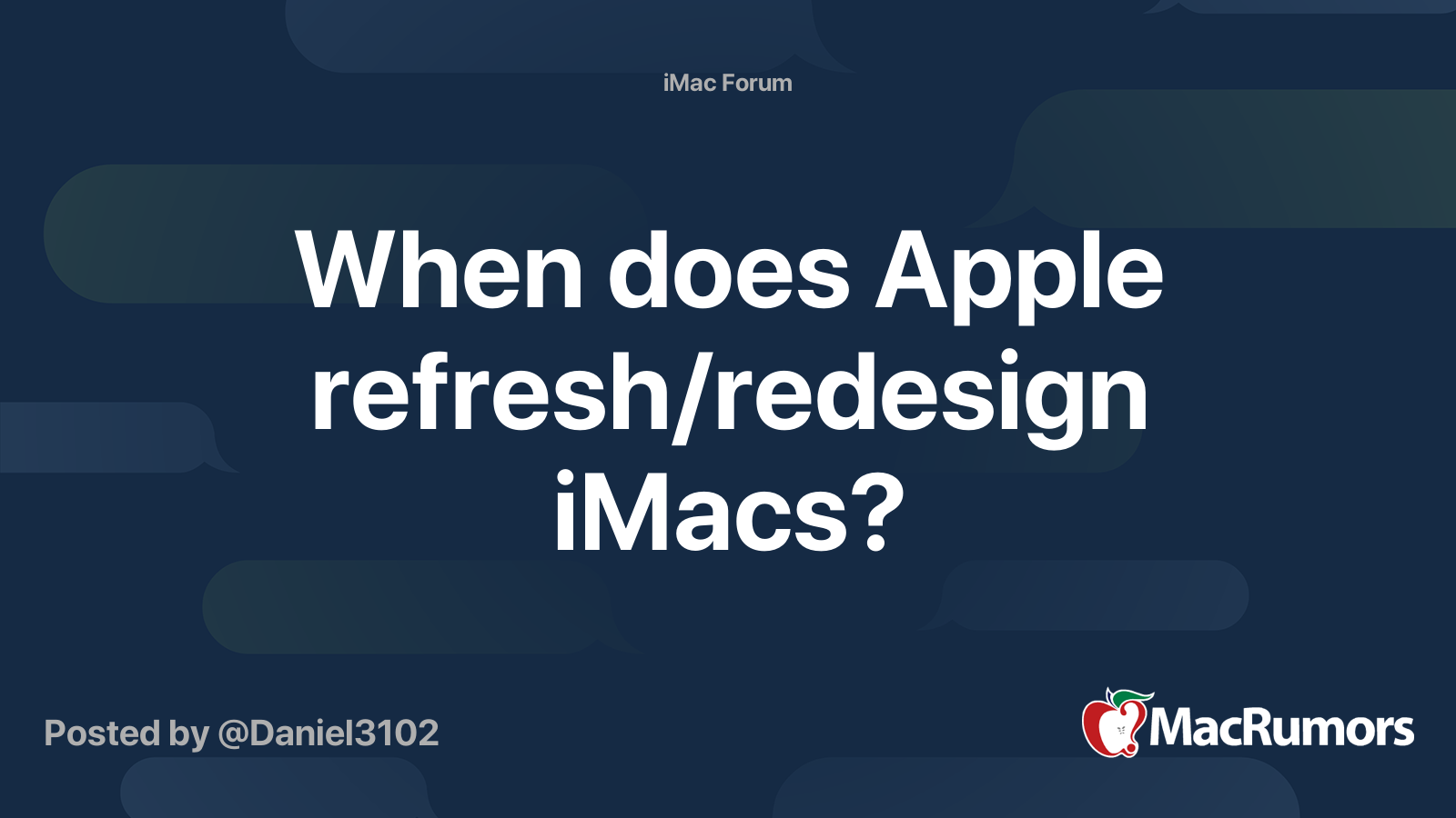 when-does-apple-refresh-redesign-imacs-macrumors-forums