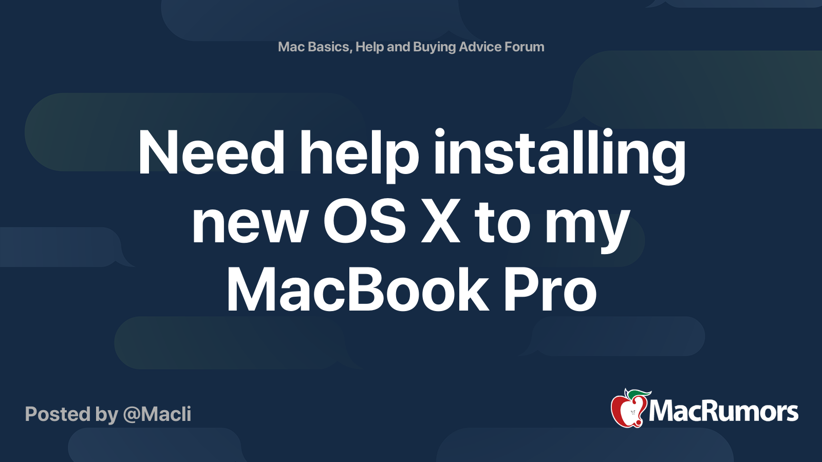 how to install new os on old macbook