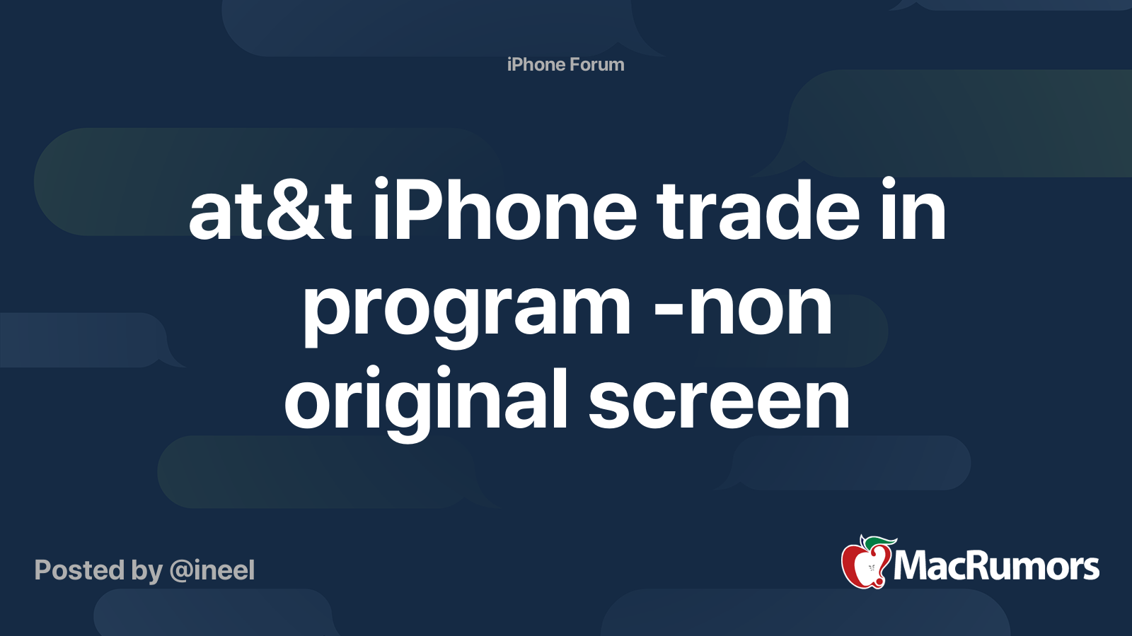 at&t iPhone trade in program -non original screen | MacRumors Forums