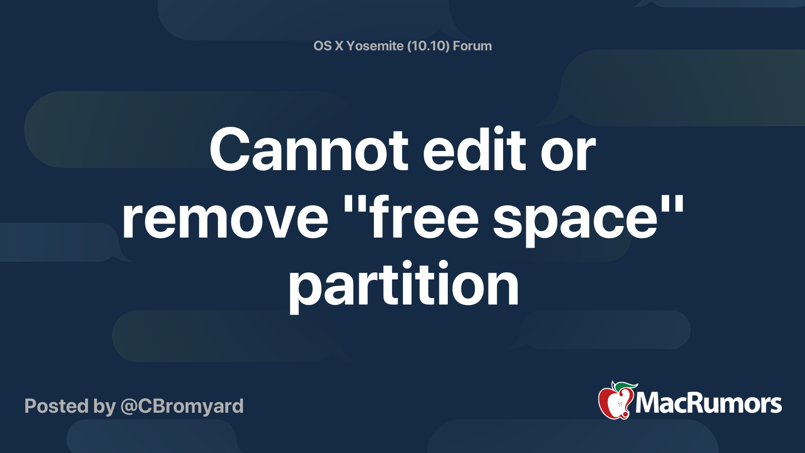 cannot-edit-or-remove-free-space-partition-macrumors-forums