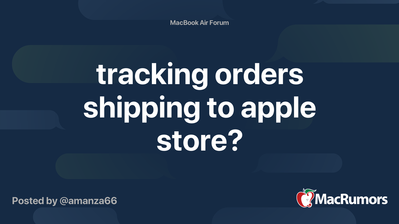 tracking number apple store