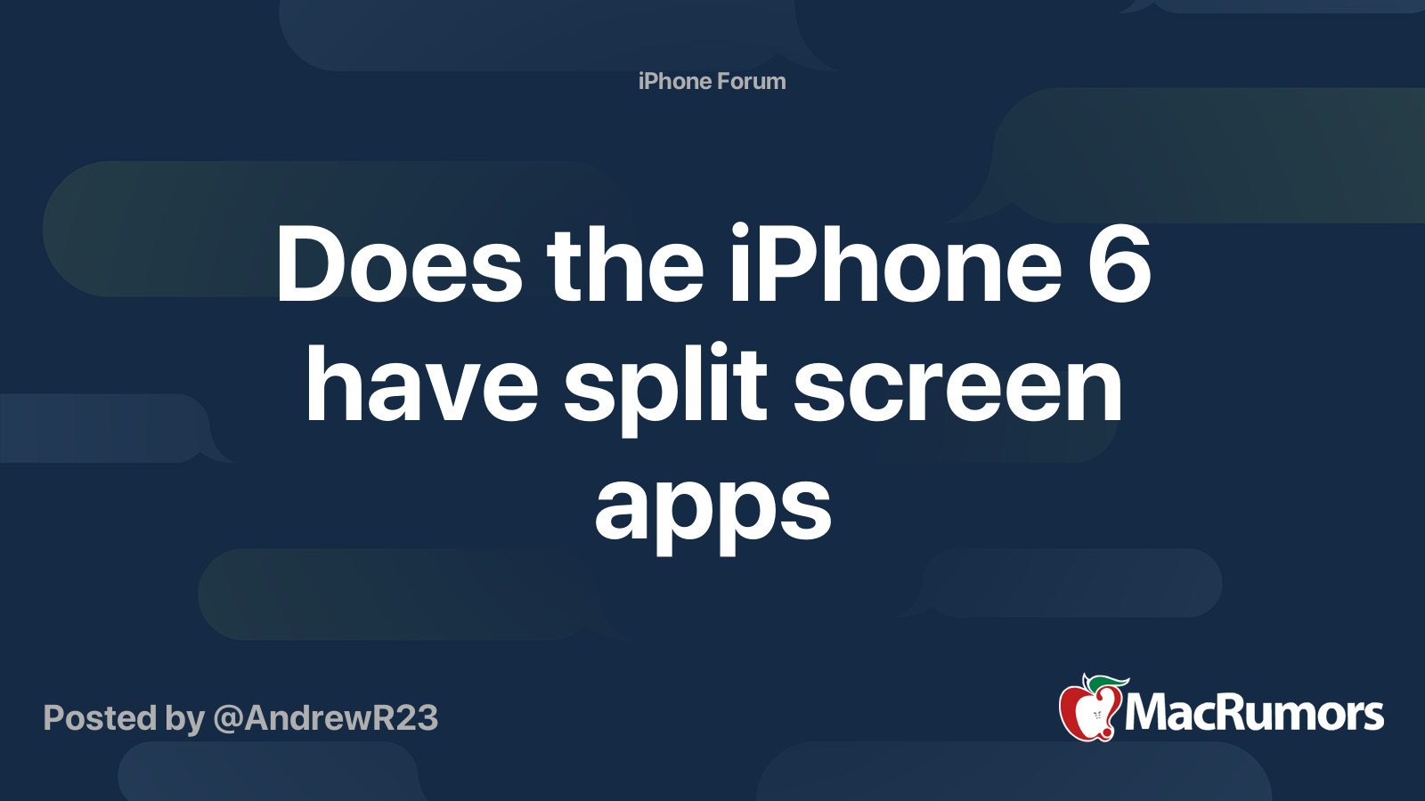 does-the-iphone-6-have-split-screen-apps-macrumors-forums