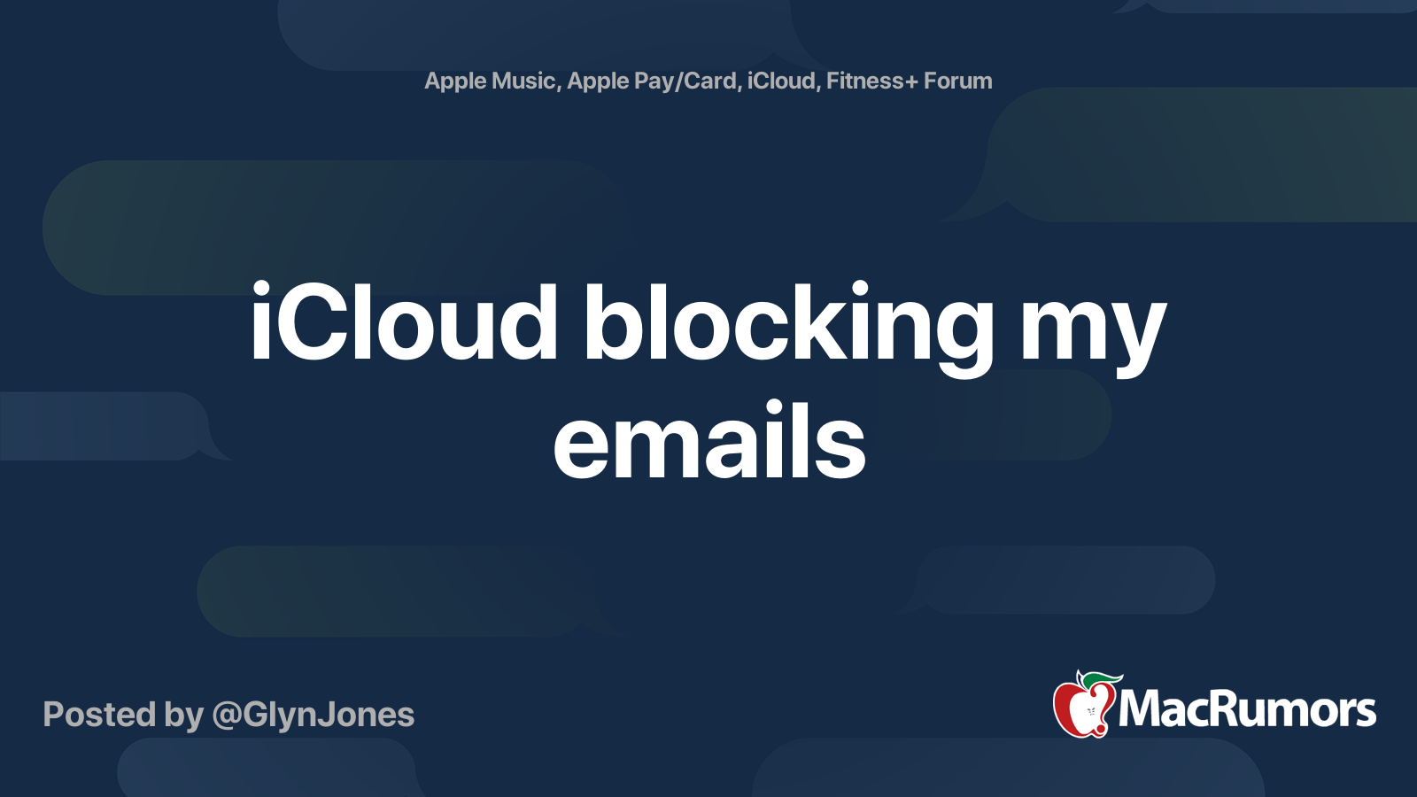 iCloud blocking my emails