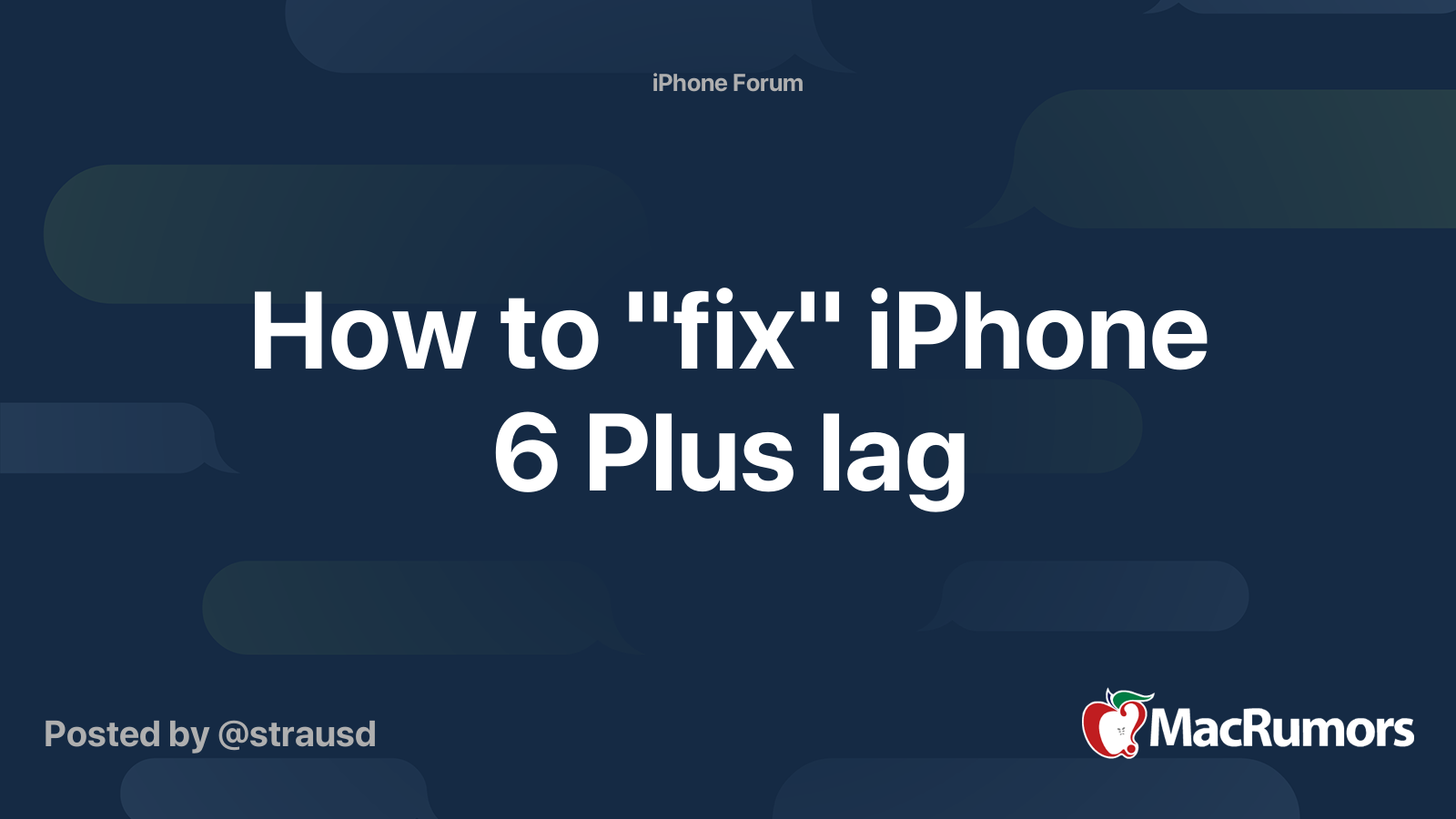 iphone 8 plus lag fix