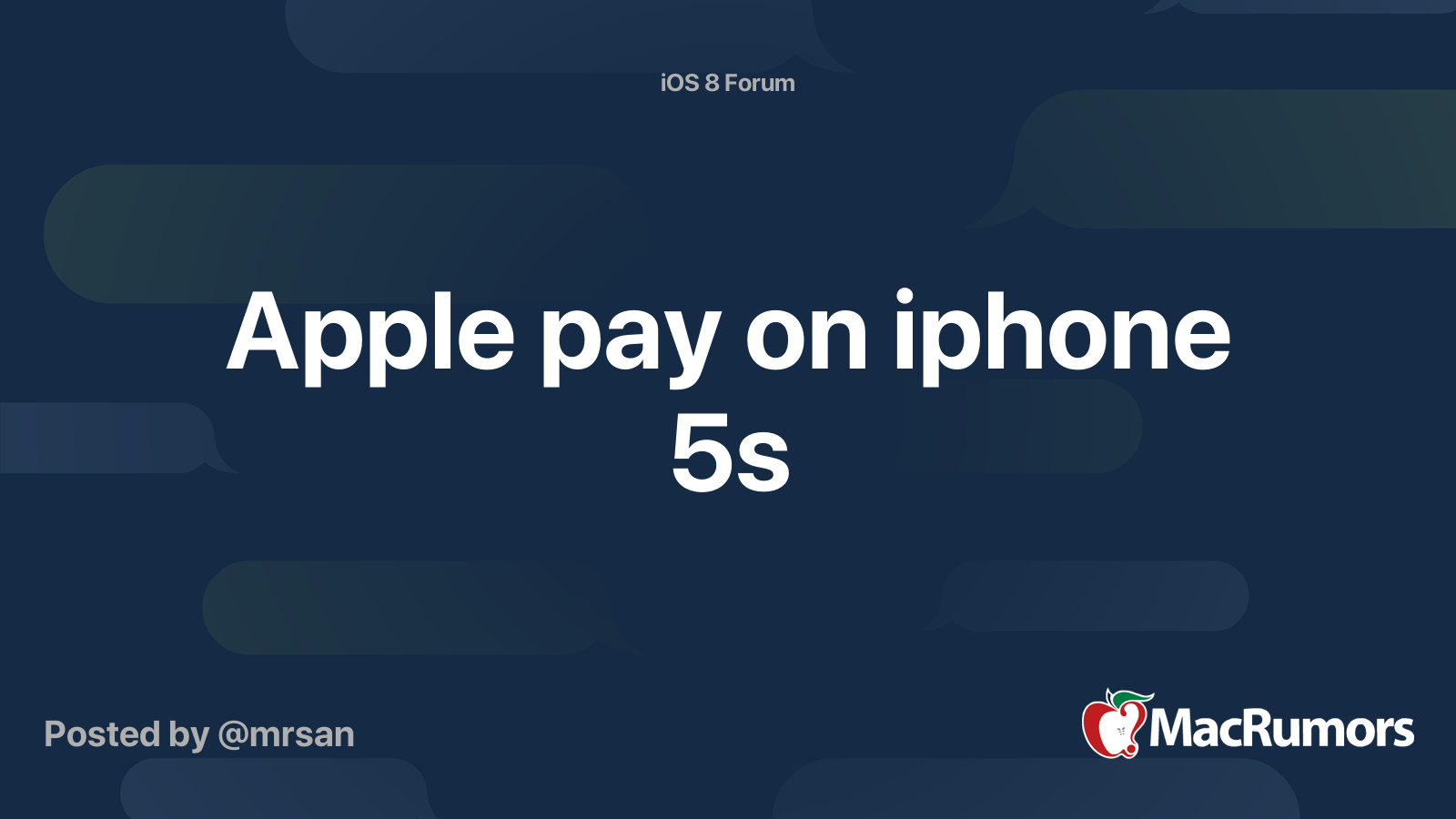 Есть ли apple pay на iphone 5s