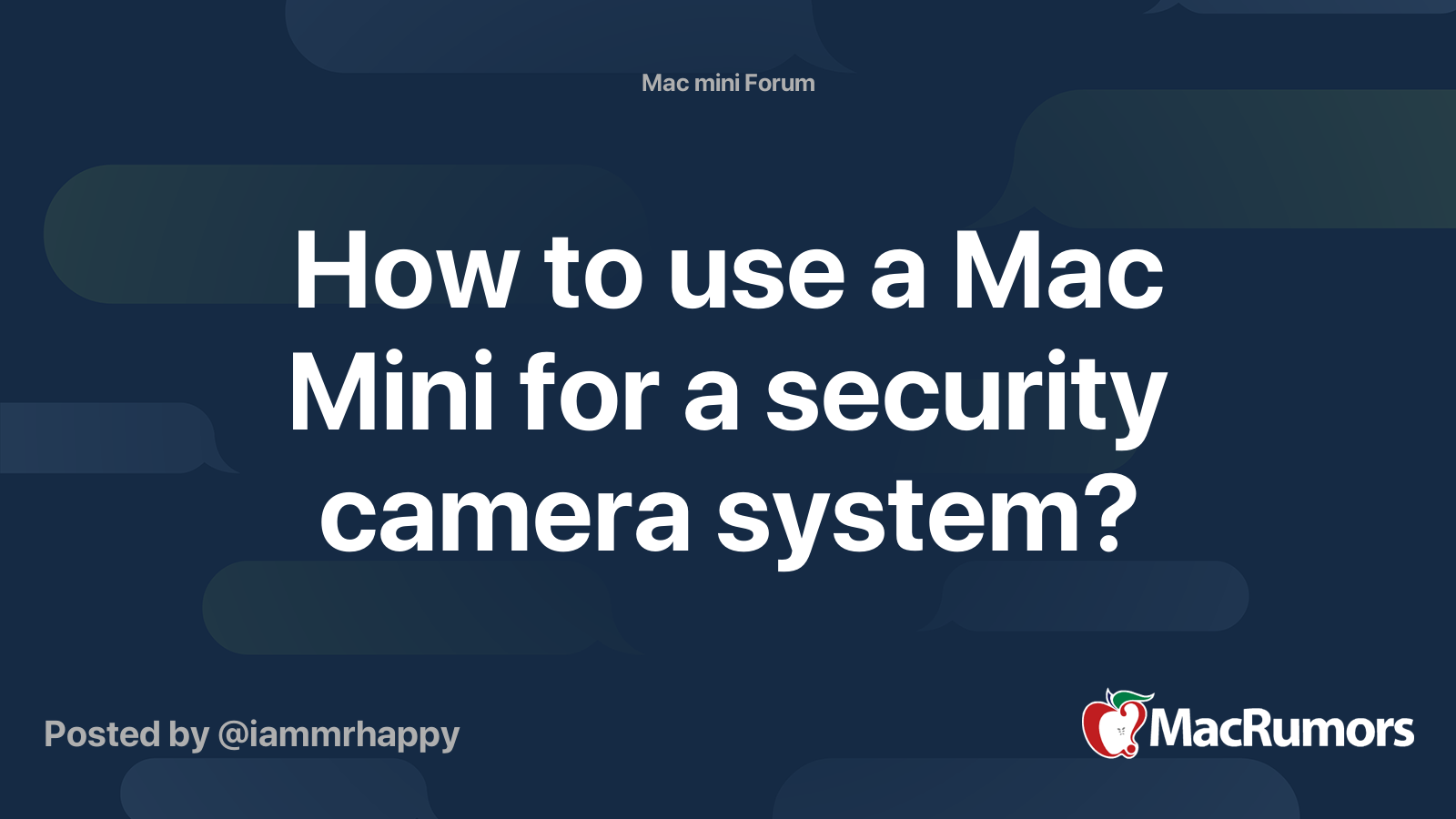 Mac best sale security camera