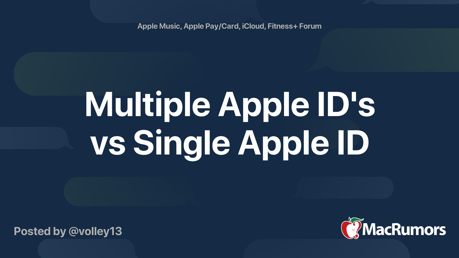 icloud vs apple id