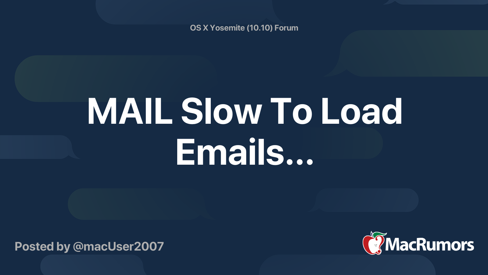 mailbird slow to load message