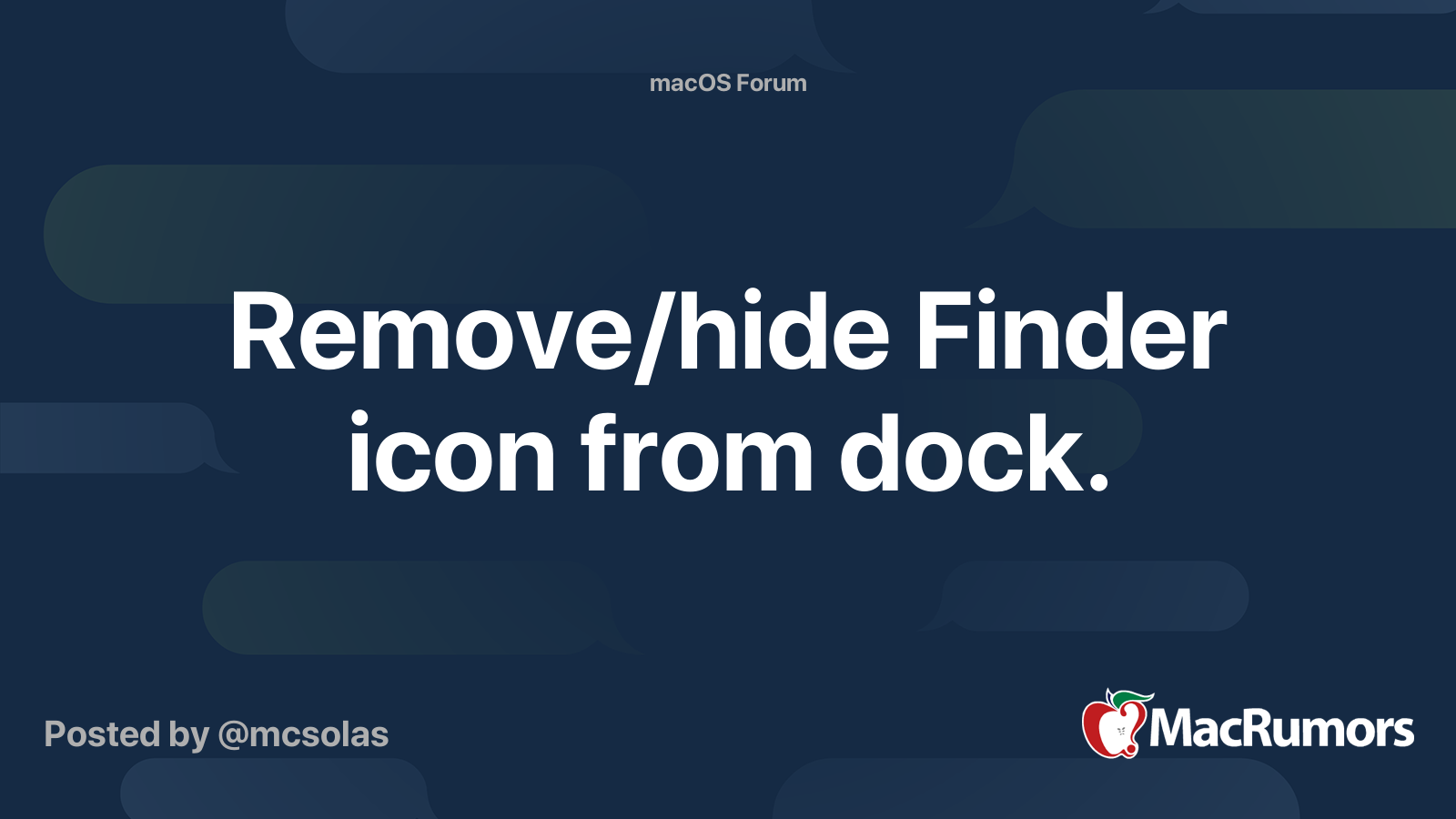 remove-hide-finder-icon-from-dock-macrumors-forums