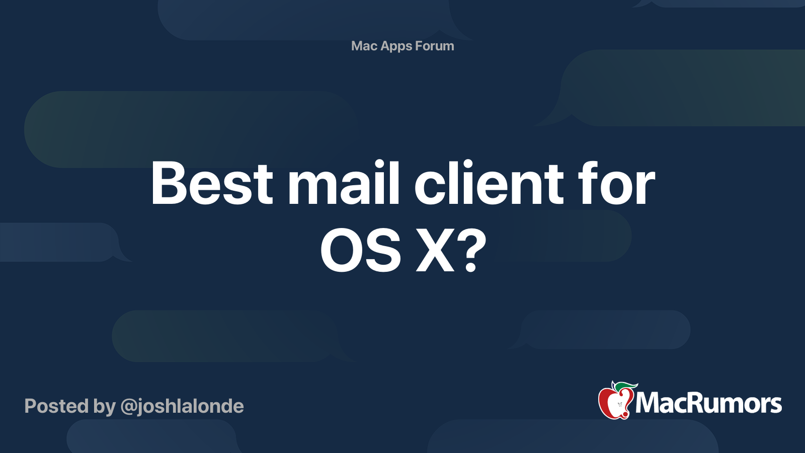 Best email client for mac 2019