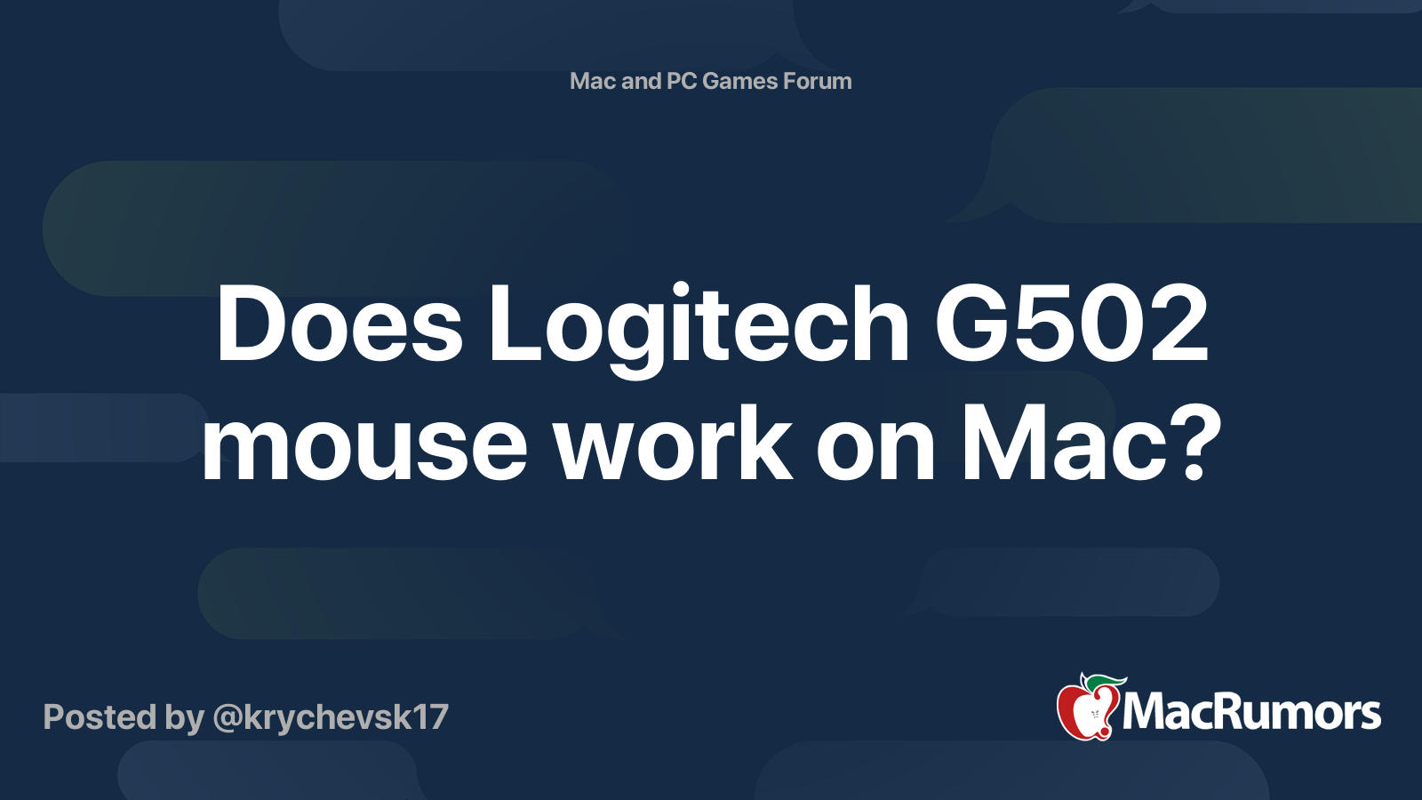 Logitech G502 Driver Download Mac Peatix