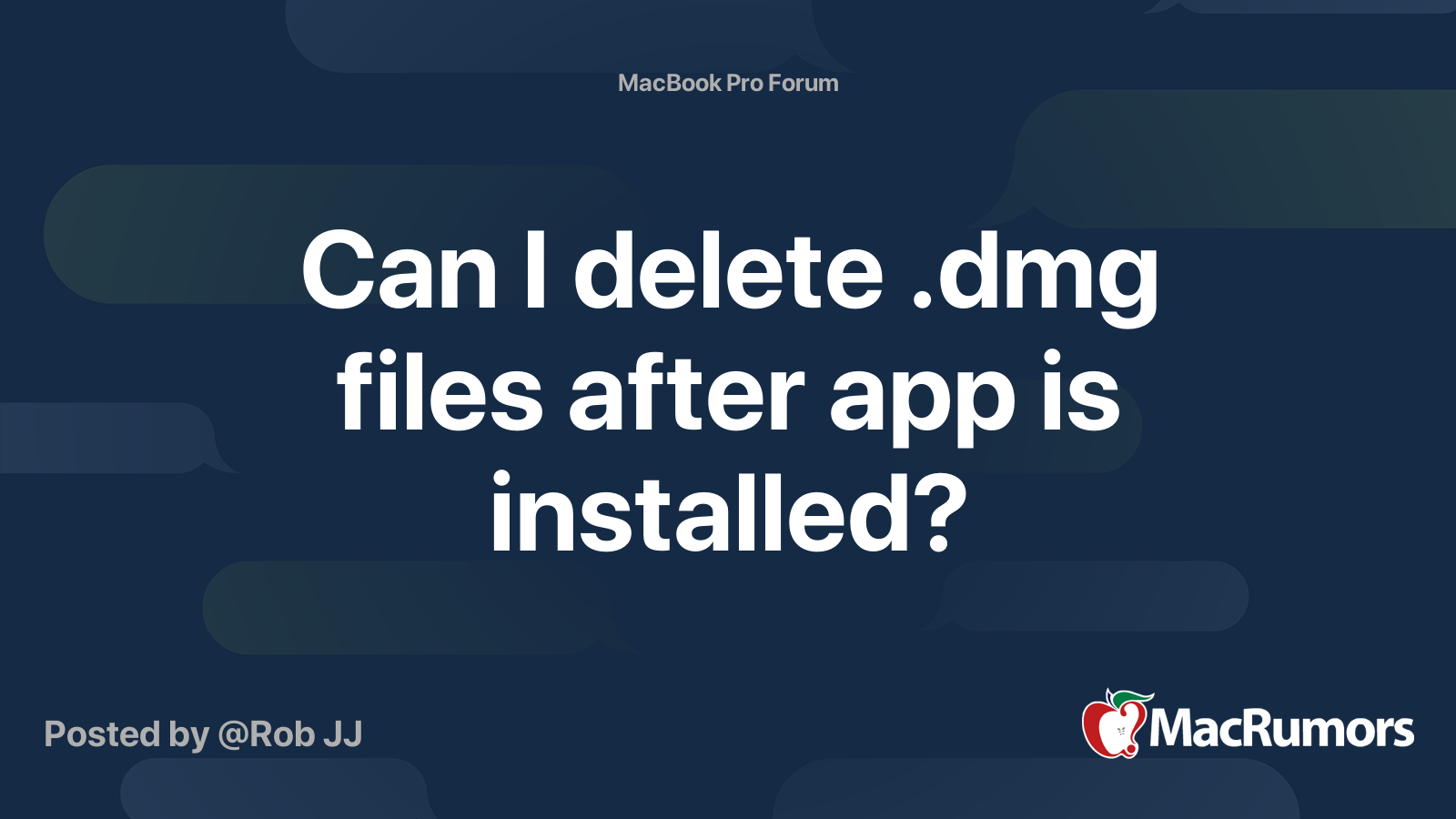 Can i delete dmg file after installation