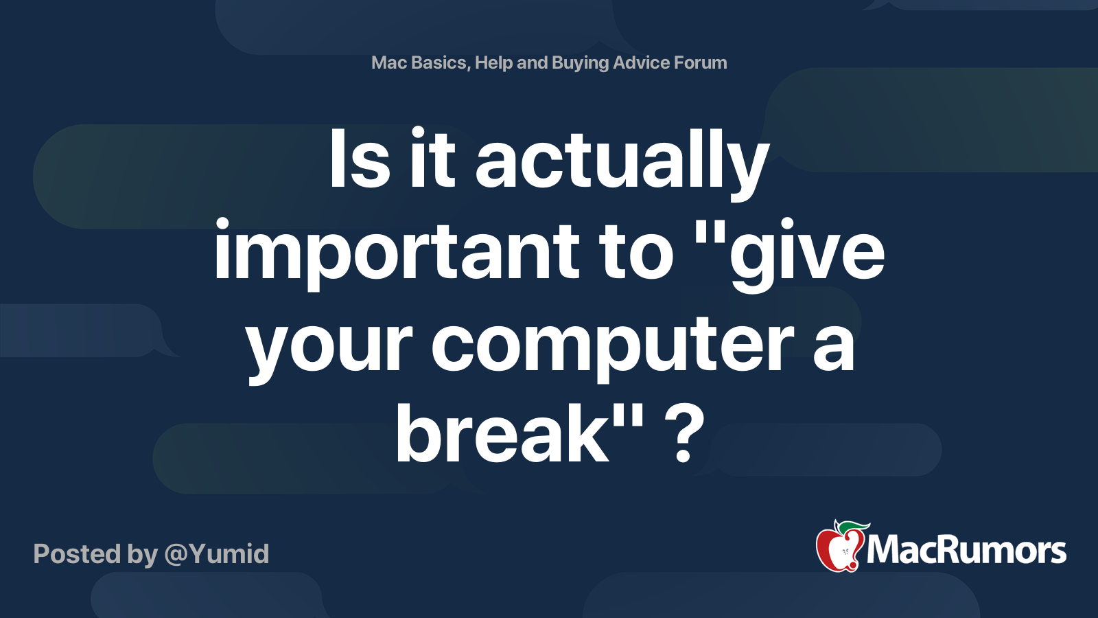 Is it actually important to 