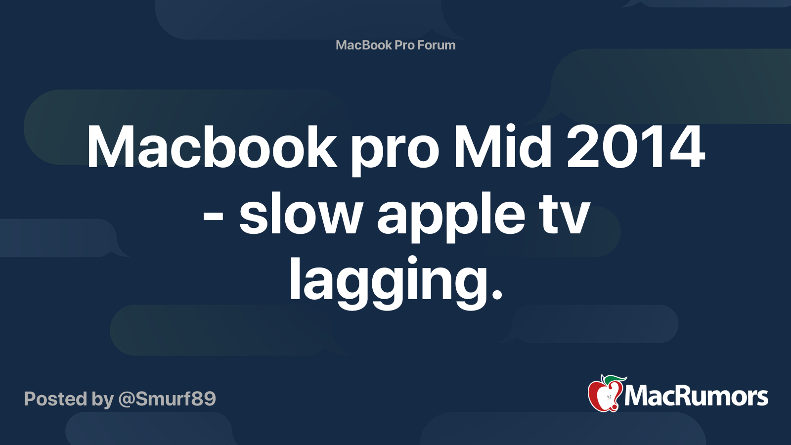 macbook pro lagging apple tv