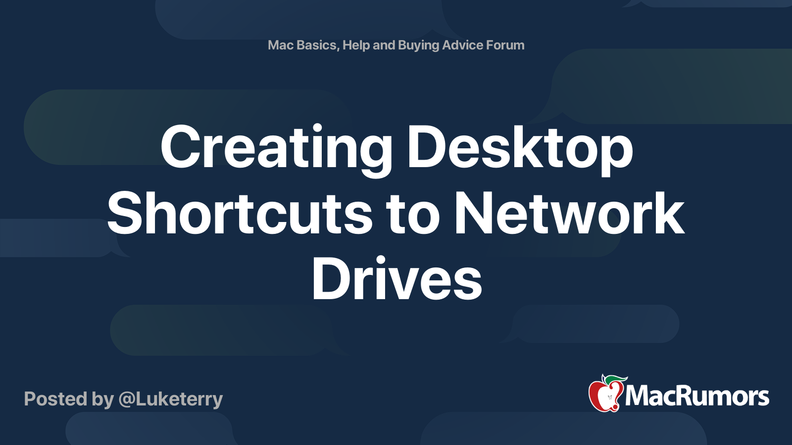 create shortcut for network drive on mac
