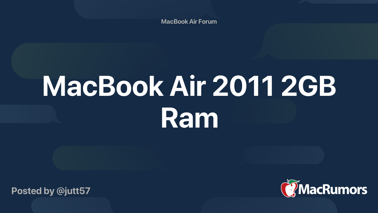 Macbook air hot sale 2011 ram