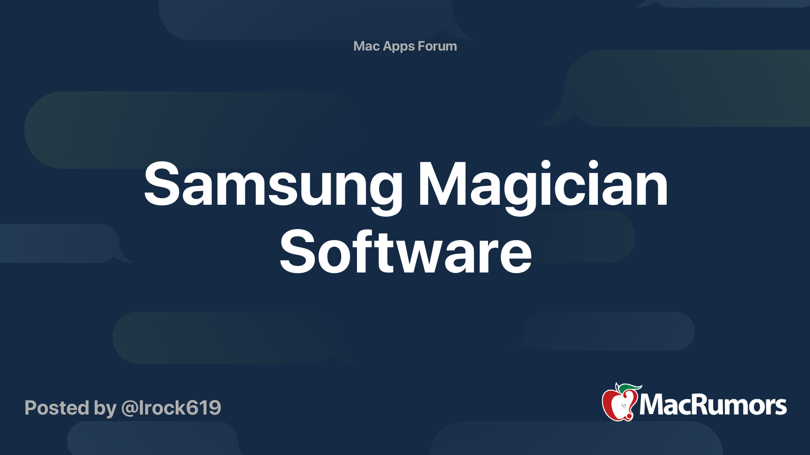 Samsung magician software mac os x