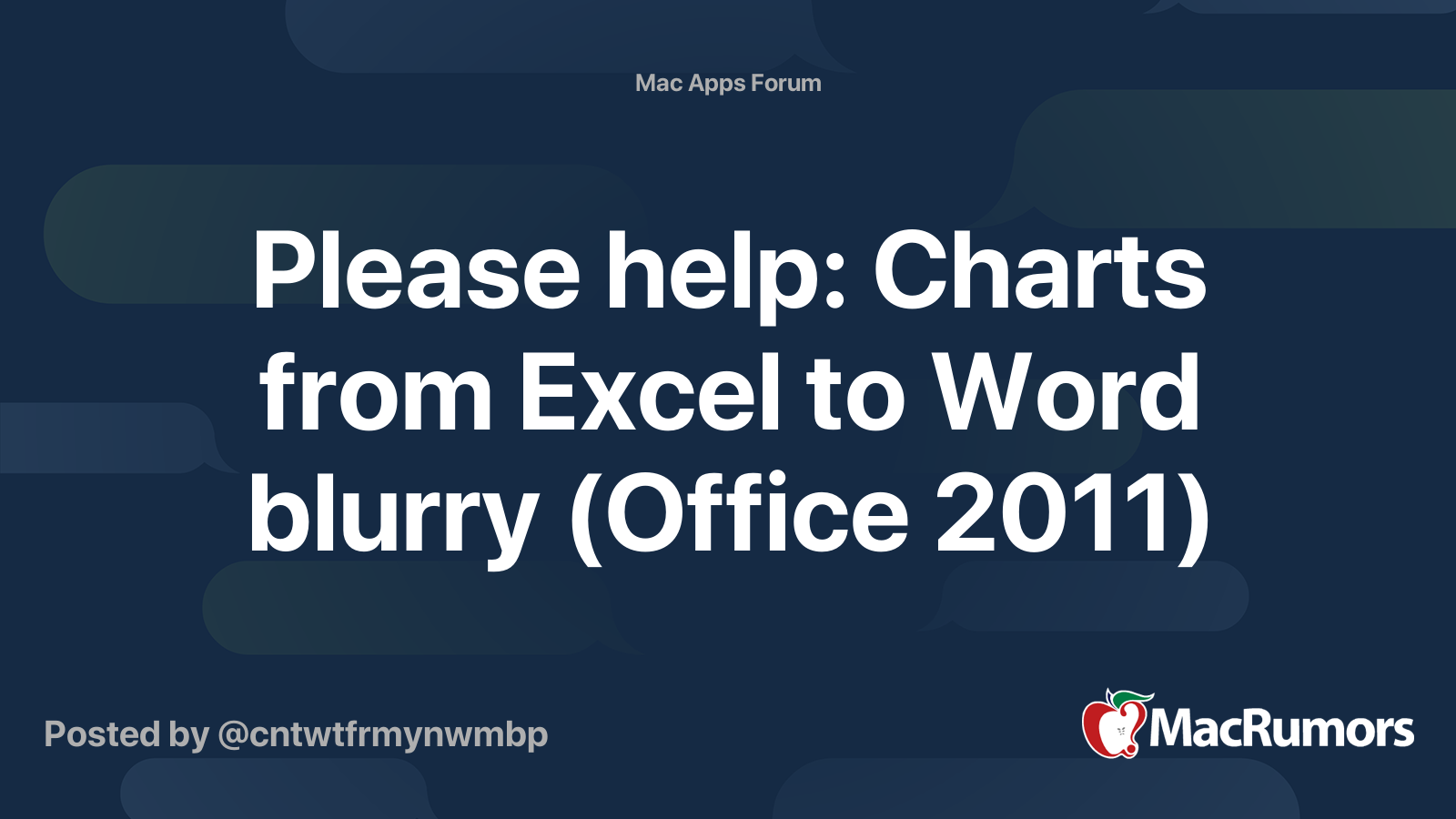 excel for mac blurry