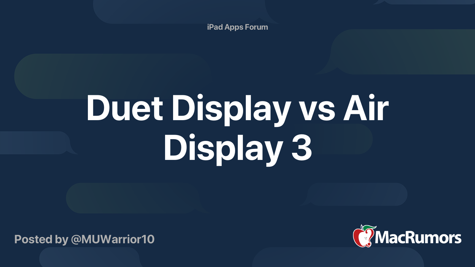 Duet Display vs Air Display 3 MacRumors Forums