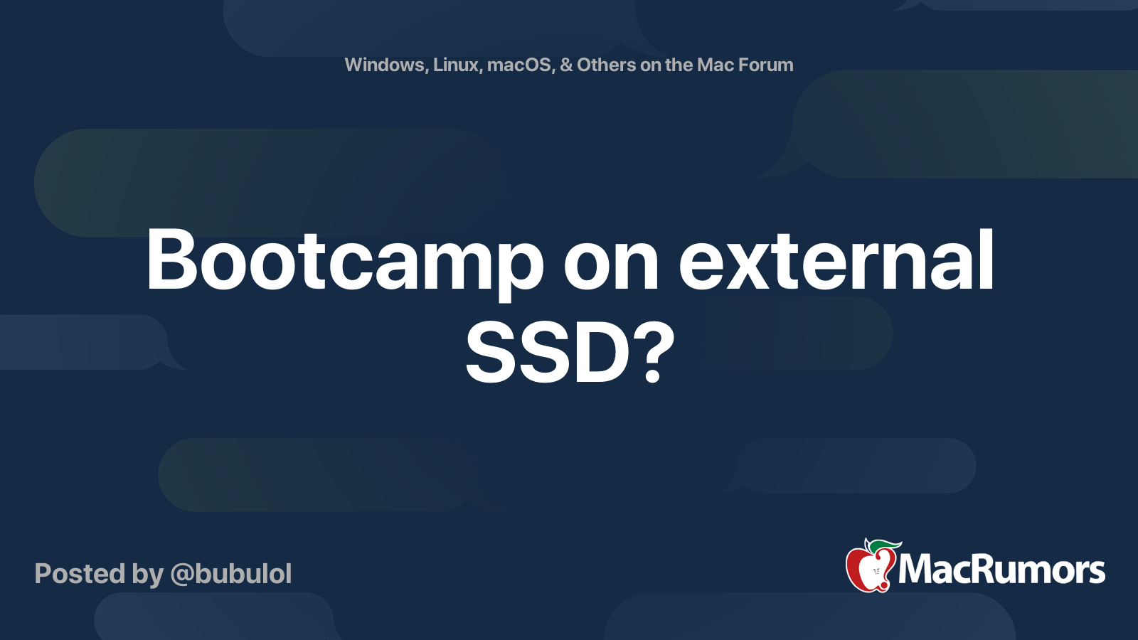 Перенос bootcamp на ssd