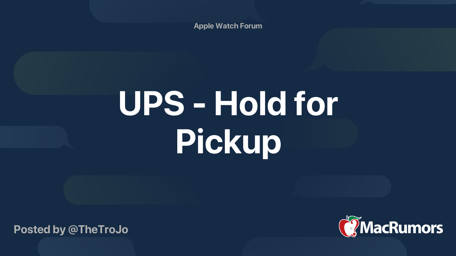 ups hold mail for pickup